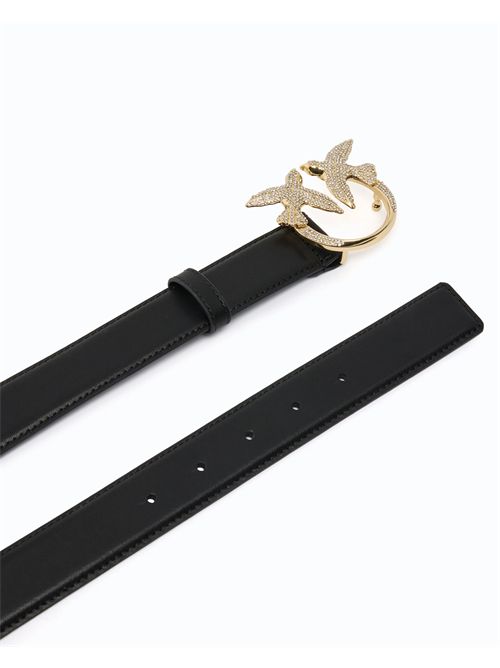 Cintura in pelle con fibbia Love Birds gioiello 2,5 cm PINKO | 107758A0F1/Z99Y
